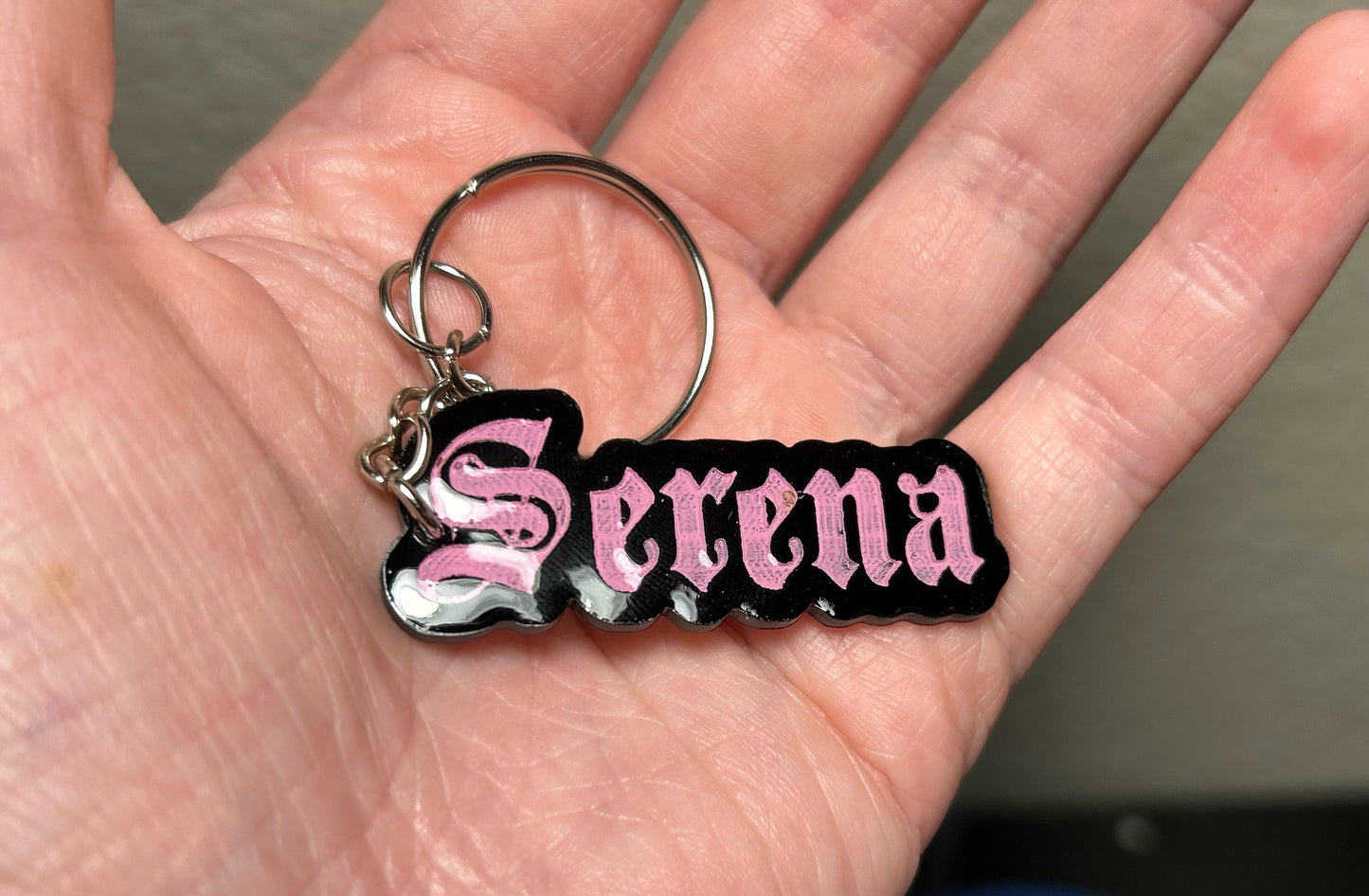 Custom Name Keychains - Old English Style