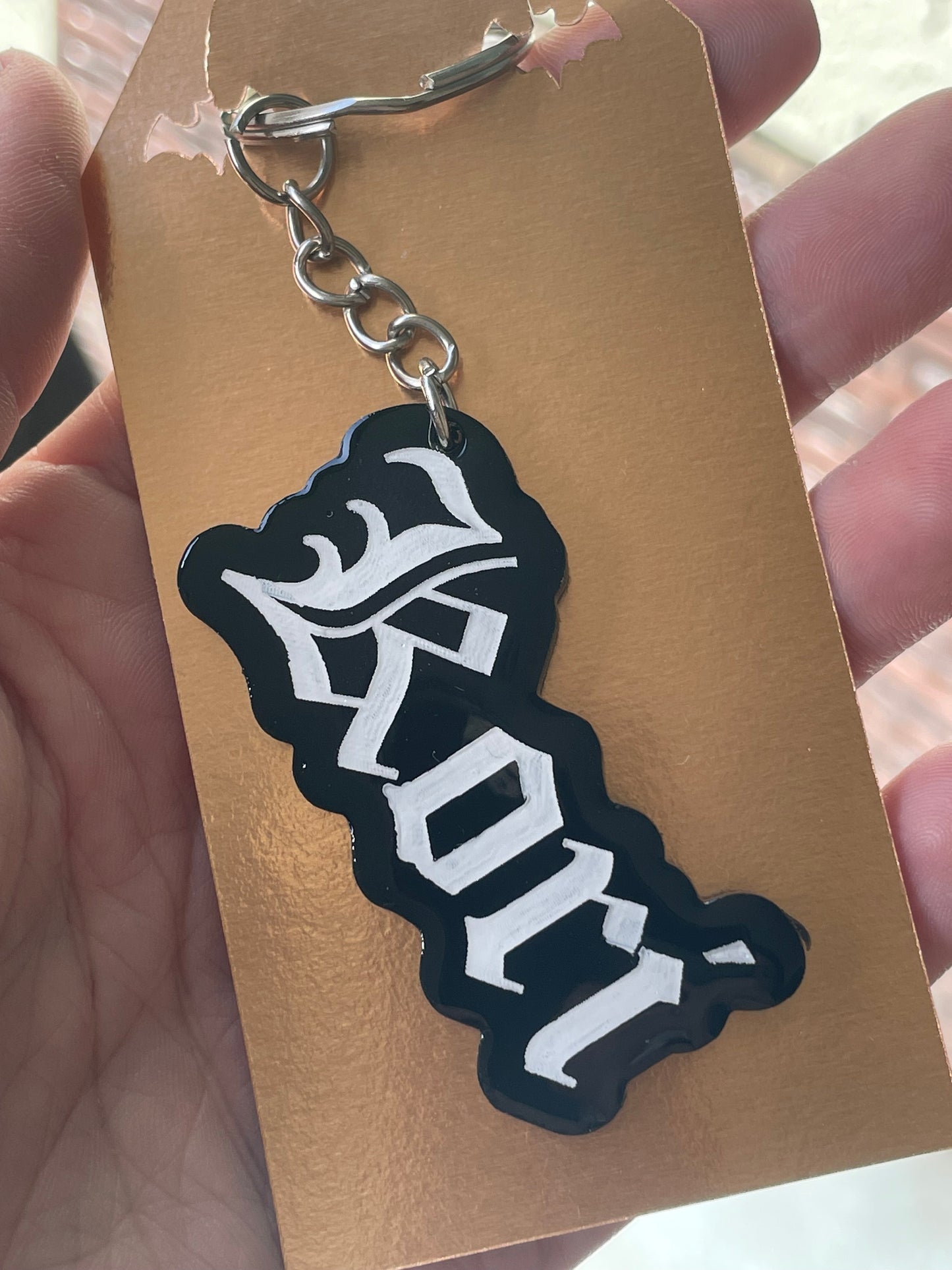 Custom Name Keychains - Old English Style