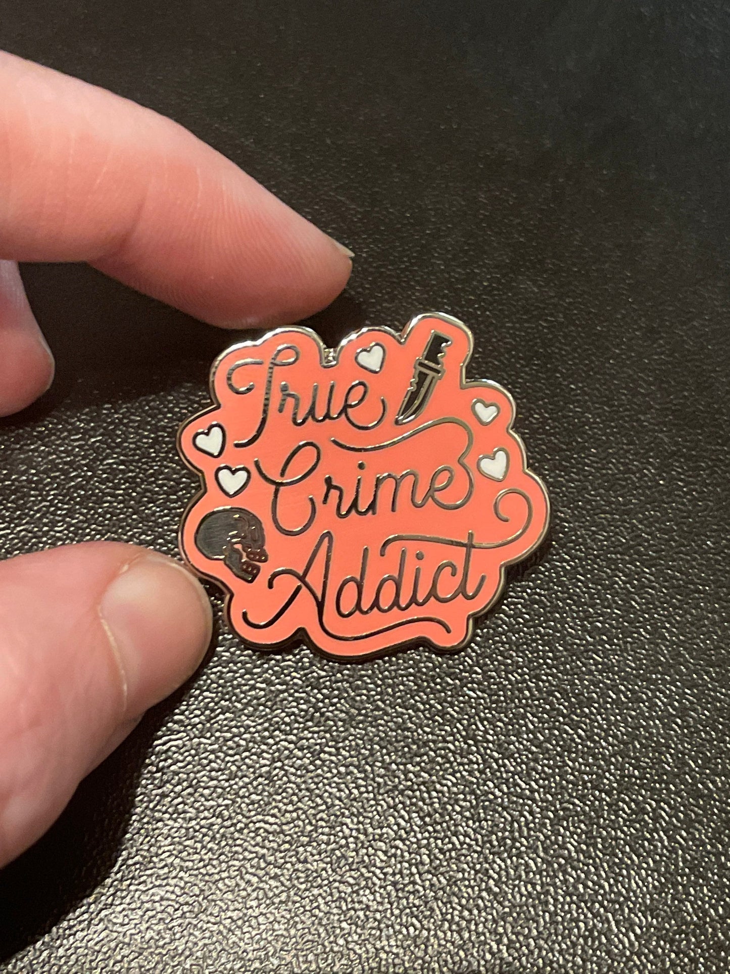 True Crime Addict Enamel Pin serial killer