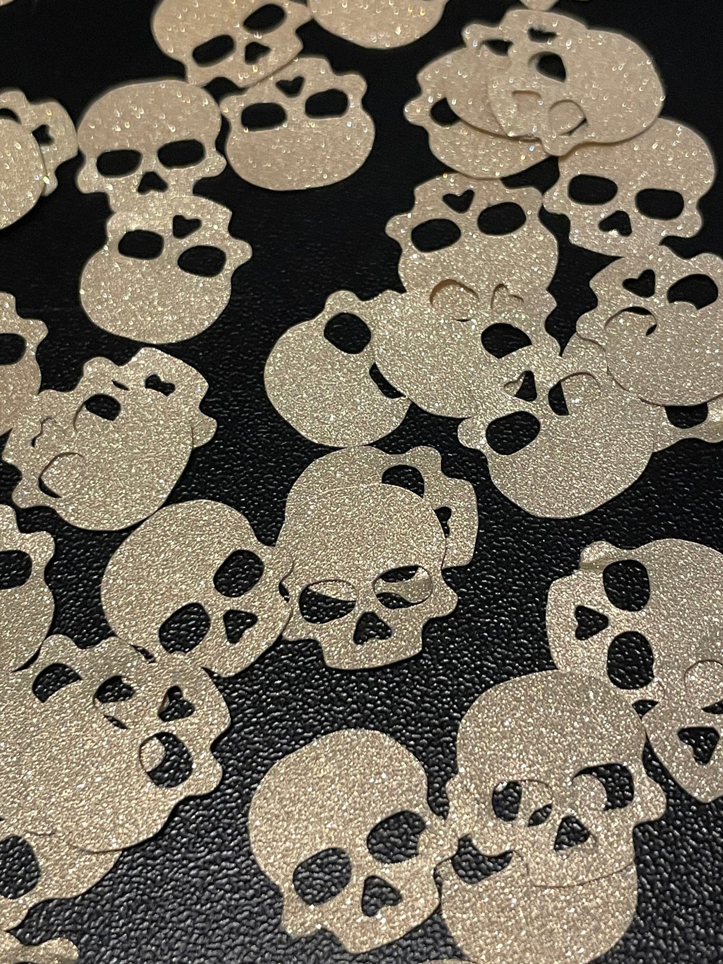 Shimmery Skull Shaped Confetti - Multiple Colors - FREE SHIPPING