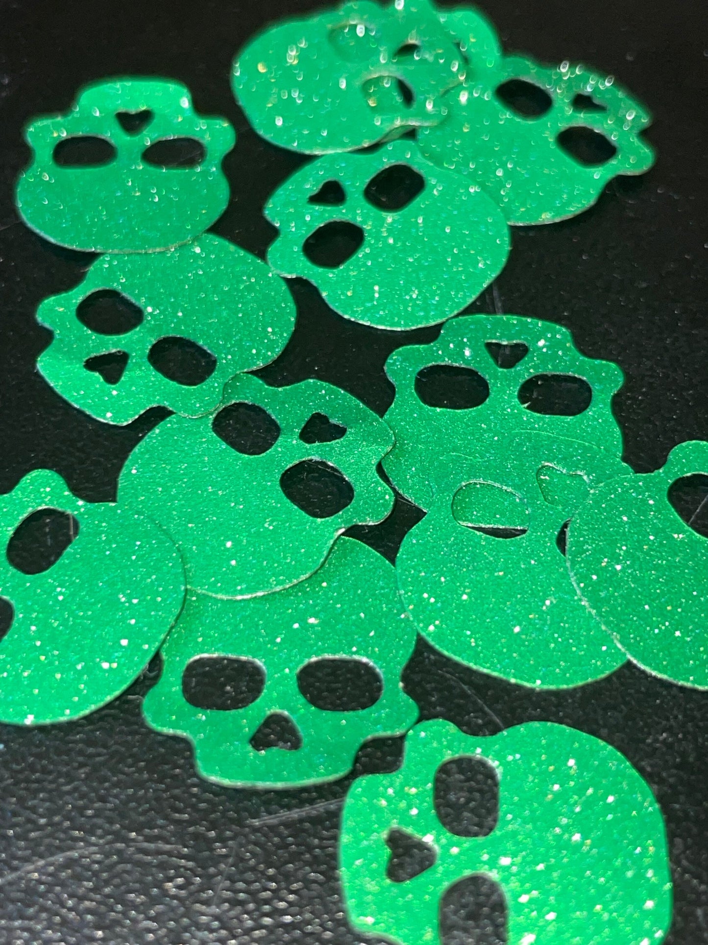 Shimmery Skull Shaped Confetti - Multiple Colors - FREE SHIPPING